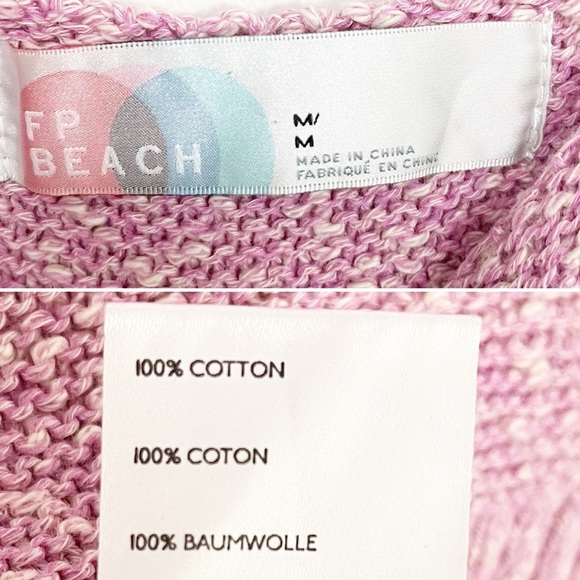 BOGO! Free People Beach Declan Sweater Set Color Crocus Pink Size Medium - Picture 10 of 11